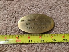Very Cool Solid Brass Beltbuckle (Offers Accepted)