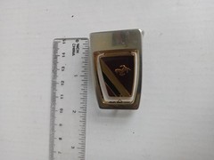 Rare 70s Ferrari Men&rsquo;s Metal Autogrip Belt Buckle Gold Black Red Car Geometric