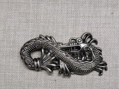 vintage Y2K belt buckle DRAGON metal ASIAN cowboy western CHINESE japanese