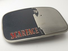 SCARFACE Metal Belt Buckle 4.5&Prime; x 3&Prime; Fits Belt Widths up to 1.5&Prime; – NEW!
