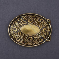 Western Flower Heavy Antique Brass Huge Leathercraft Belt Buckle Fit 39mm Strap