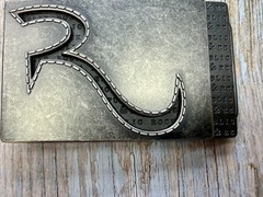 Rock & Republic R Logo America Jeans Brand Advertising Promotional Belt Buckle