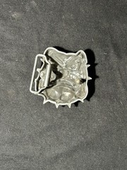 Bulldog With Spiked Collar Belt Buckle