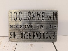 If You Can Read This Put Me Back On My Barstool Belt Buckle Mobtown 2005 4×2.75&Prime;