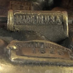 Vintage The Great American Buckle Co Belt Buckle Mens Gold Alaska Wildlife USA