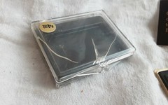 BUXTON BUCKLE X CHANGE INSERT MONOGRAM LETTER J VINTAGE ORIGINAL PACKAGE MENS