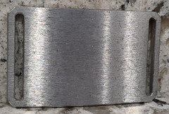 GRIP6 BELT BUCKLE – CLASSIC STYLE – RAW ALUMINIUM – 1.5 INCH WIDE