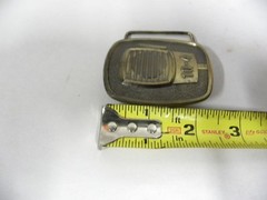 Vtg 10-4 CB Radio Microphone Motif Belt Buckle Made by Lewis Buckles (A5)
