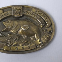Vintage 1993 Bass Anglers Sportsman Society Buckle Fishing Tournament