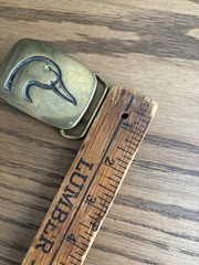 Vintage 1978 BTS Solid Brass Ducks Unlimited Belt Buckle Hunting Belt Buckle
