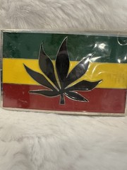 New Belt Buckle Marijuana Leaf Colorful New