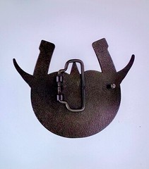 Winged Horseshoe Star Belt Buckle | American Western Silver Vintage Buckle