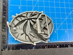 Marijuana Cannabis Pot Leaf Weed Enameled 3D Dimensional Layered Belt Buckle