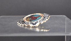 NWOT Horse Cowboy Bucking Bronco Belt Buckle Silver Tone Oxidation Design 4&Prime; G8