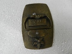 Vintage BELT BUCKLE C11 NEW YORK BIG RIG SEMI 18 WHEELER TRUCKER STYLE