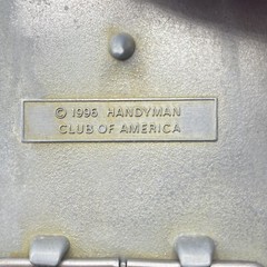 Vintage Belt Buckle Handyman Club Of America Life Member Brass Hammer 1996