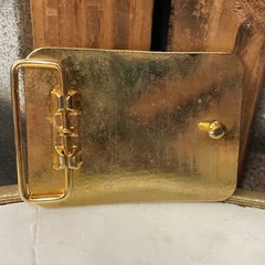 Vintage 70&rsquo;s ~ SAILING / NAUTICAL ~ Antique Brass USA Handcrafted Belt Buckle ~