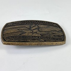 The American Veterans Disabled For Life Memorial Belt Buckle 2007 Sponsor