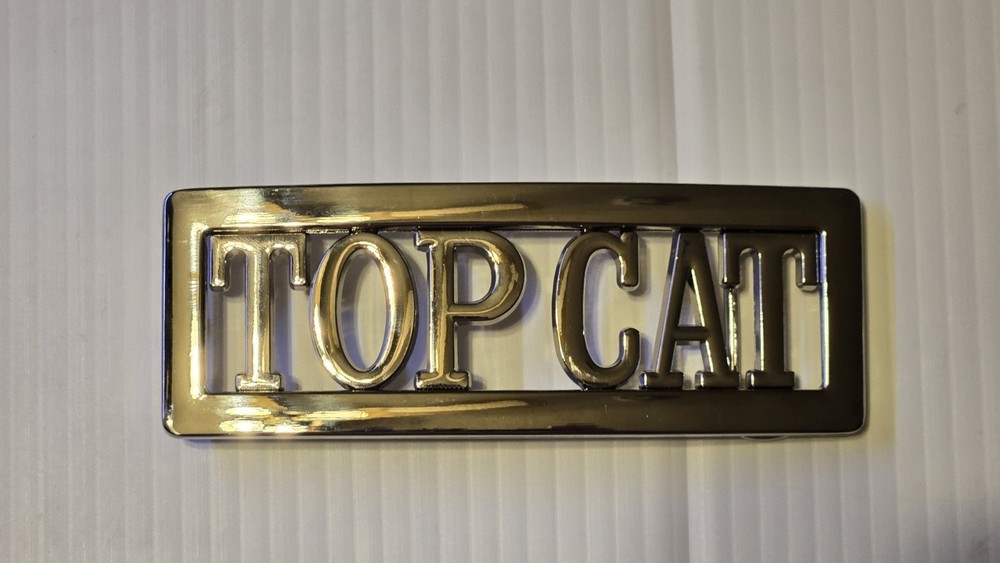TOP CAT PERSONALIZED CUSTOM Name Belt Buckle -Put your name or word on Buckle