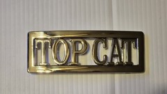 TOP CAT PERSONALIZED CUSTOM Name Belt Buckle -Put your name or word on Buckle