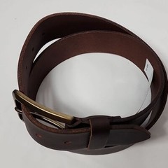 Tommy Hilfiger Men&rsquo;s Brown Chocolate Leather Belt Size 32 NWT