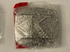 BRAND NEW 12 Belt Buckles (7 Letters, 2 Italy, 2 $ Knife Buckle, 1 Spider)