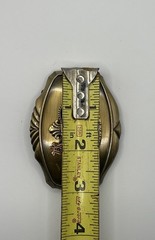 Belt Buckle 1978 Raintree Brass Vintage Crown “A R” Symbol Western Cowboy