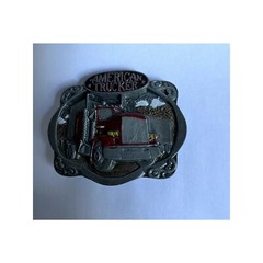 American Trucker Truck Driver Belt Buckle