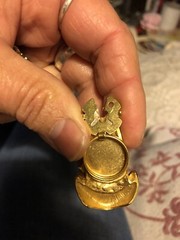 Rare Vintage Six Shooter gun, boot button cover