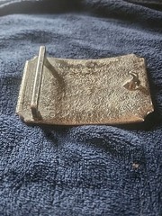 Vintage 1973 Wells Fargo & Company Belt Buckle Silver Plated Tone Since 1852