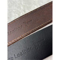 Timberland Black and Brown Set of 2 Leather Belts with Metal Buckle Size L 38-40