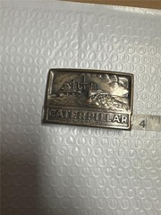 Vintage Caterpillar Bulldozer Belt Buckle