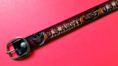 US ARMY Leather Belt & Buckle (28&Prime;-54&Prime; waist) New FAST DELIVERY!