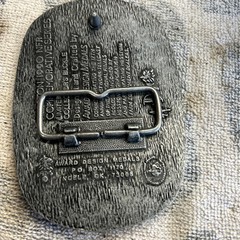 National Finals Rodeo NFR 1990 Hesston Belt Buckle Western Cowboy 2&Prime;x2.5&Prime; NEW