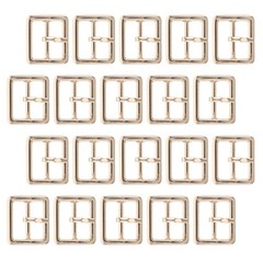 20 Pcs Metal Belt Buckle Prong Center Bar Accessories Buckles for Bags