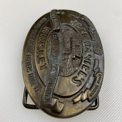 Brass Jack Daniels Whiskey Old No 7 Tennessee Belt Buckle 3×2&Prime; for 1 3/8&Prime; Belt