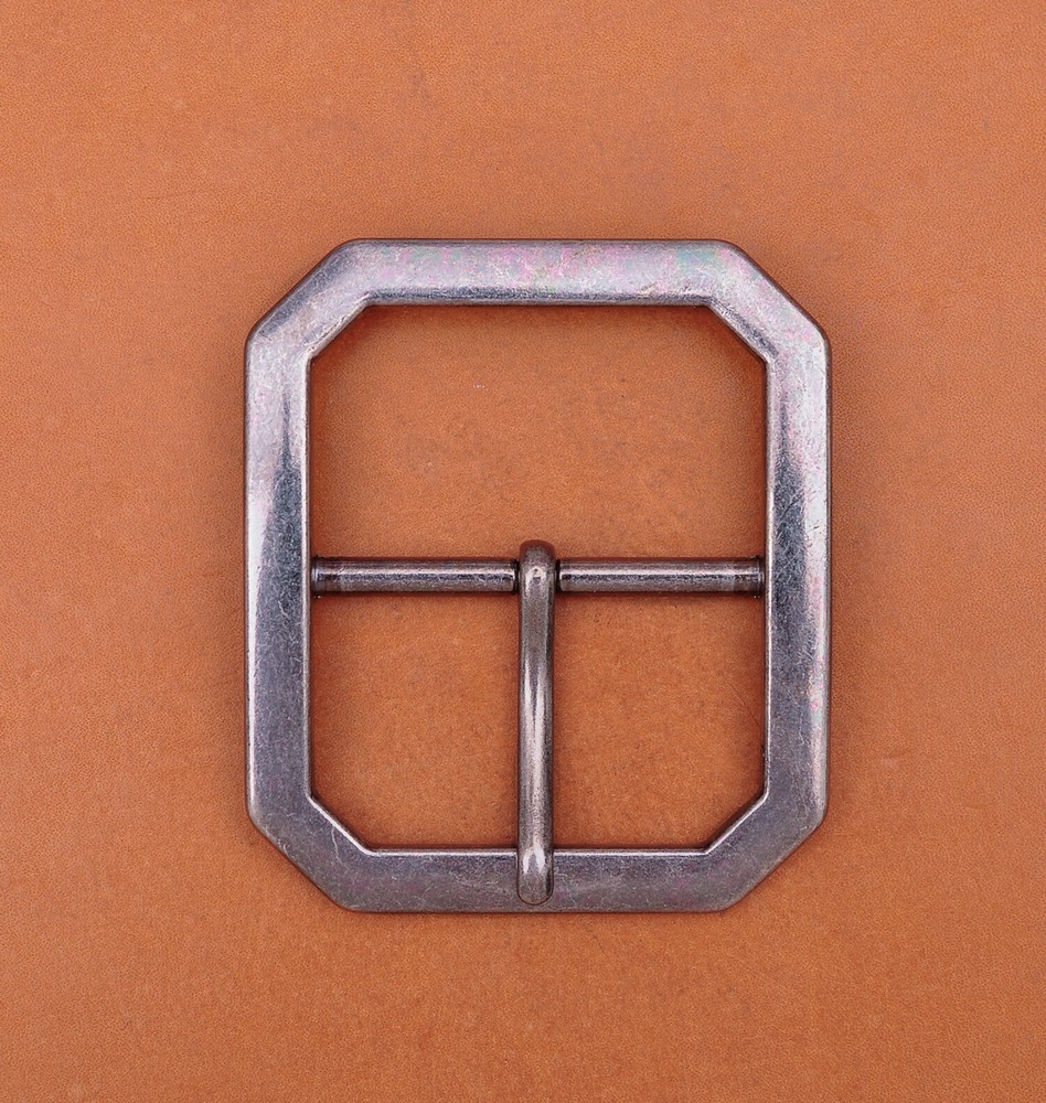 Mens Rectangle Heavy Duty Strong Retro Center Bar Pin Belt Buckle Fit 45mm Strap