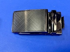 Replacement Black Mesh Pattern Ratchet Style Belt Buckle