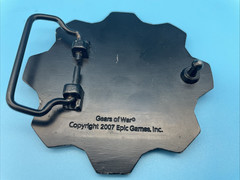 Gears Of War Promo ~ Omen Emblem, Metal Belt-Buckle {Epic Games, 2007} PreOwned