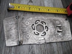 Vintage XL Large Handmade Mexican Belt Buckle DESERT / NATURE MOTIF (6&Prime;X2.3/4&Prime;)