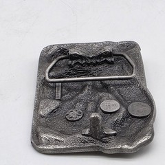 Bergamot Brass Works Country Western Music Belt Buckle Cowboy Rodeo 1984