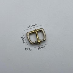 20mm Copper Rolling Bar Buckle Leather Bag Fasten Buckles Multicolor