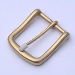 Solid Brass Belt Buckles 40mm Vintage Waistband Pin Buckle Belt Accessories 1pc
