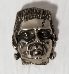 Frankenstein Monster Belt Buckle Boris Karloff Vintage Horror Movie Collectible
