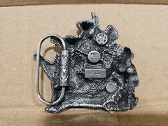 1981 Country Western Music Belt Buckel,Guitar,Fiddle,Bergamot,T-96