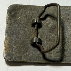Vintage 1980s 4 Wheeling Jeep Belt Buckle Cast Metal Off Road Trail Riding Gear