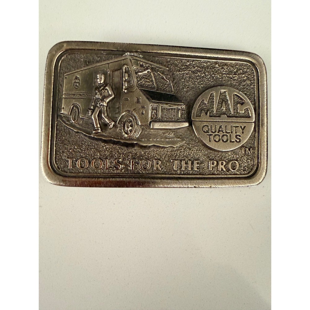 Mac Tools Belt Buckle Vintage Limited Edition Tools For The Pro Truck USA Made