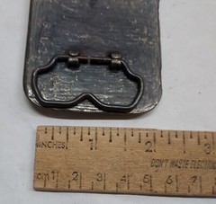 END OF THE TRAIL – Native American – belt BUCKLE – numbered – listing #6872