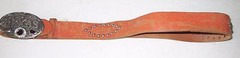 Texas Buckle and Belt Western Silver Metal with Purple Stone, Armadillo Sz 37