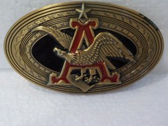 2010 Limited Ed. « A » Anheuser-Busch Budweiser Belt Buckle Fits up to 1.5&Prime; Belt